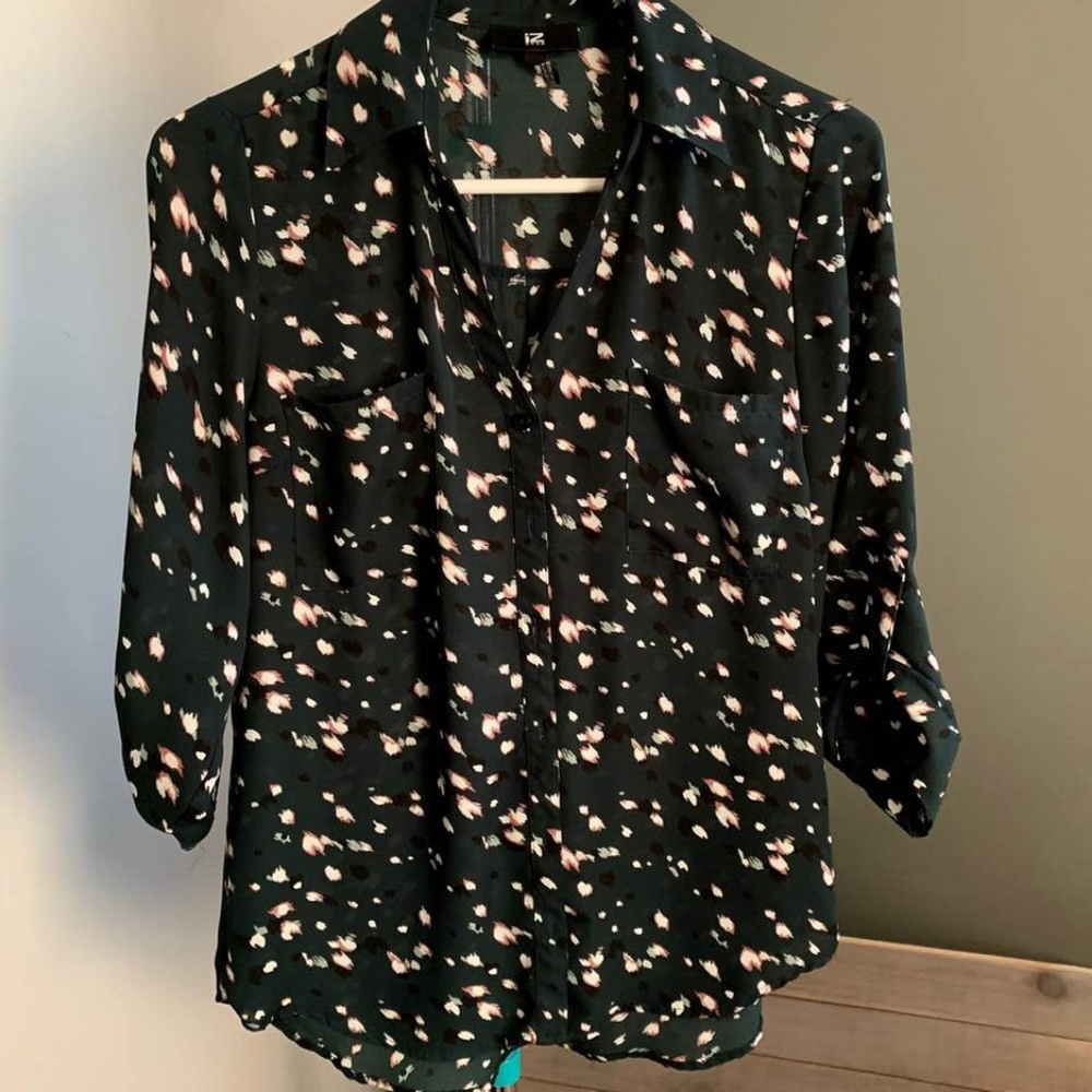 Button Down Dressy Top